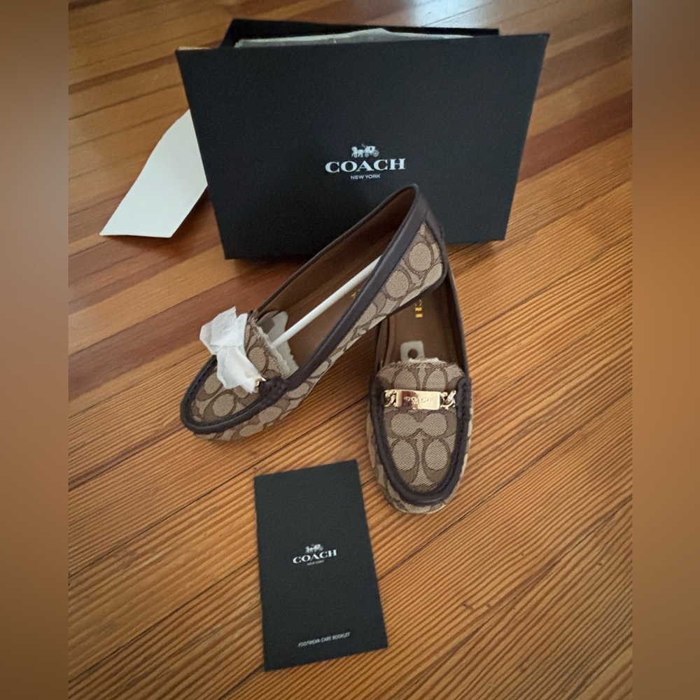 NIB Coach Women's Signature Loafers.